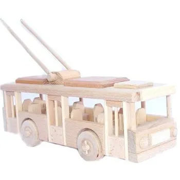 Dřevěná hračka Ceeda dřevo Trolejbus