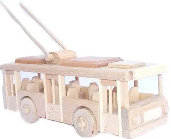 Dřevěná hračka Ceeda dřevo Trolejbus
