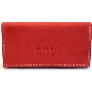 Červená kožená peněženka Wild Tiger (281M)