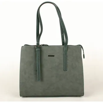 Tmavězelená kabelka na rameno David Jones CM3918A