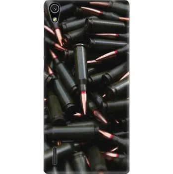 Pouzdro na mobilní telefon iSaprio kryt pro Huawei Ascend P7 DS83461852 Black Bullet