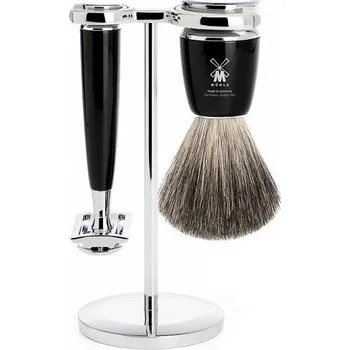 Kosmetická sada Mühle Rytmo Black Pure Badger 3-dílná