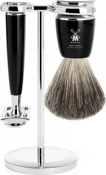 Kosmetická sada Mühle Rytmo Black Pure Badger 3-dílná