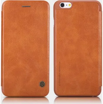 Pouzdro na mobilní telefon Nillkin Qin S-View Brown pro Huawei Nova 3