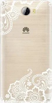 Pouzdro na mobilní telefon iSaprio White Lace 02 pro Huawei Y5 II/Y6 II Compact