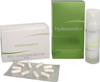 Léčba akné Herb Pharma Hyaluroceutical - hydratační biotechnologická emulze 30 ml + Hyaluroceutical 60 kapslí