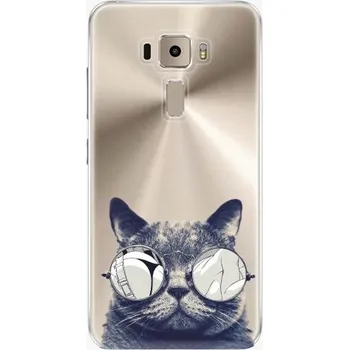 Pouzdro na mobilní telefon iSaprio Crazy Cat 01 pro Asus ZenFone 3 ZE520KL