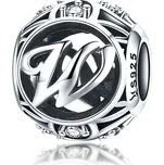 Elenys stříbrný přívěsek korálek písmeno W