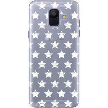 Pouzdro na mobilní telefon iSaprio Stars Pattern White pro Samsung Galaxy A6