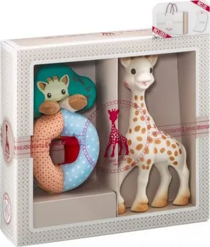 Hračka pro nejmenší Vulli dárkový set žirafa Sophie s chrastítkem 2