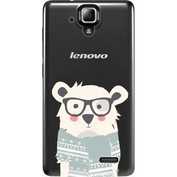 Pouzdro na mobilní telefon iSaprio Bear With Scarf pro Lenovo A536