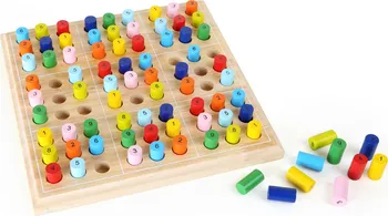 Dřevěná hračka Legler DD0028 Dřevěné sudoku barevné válečky