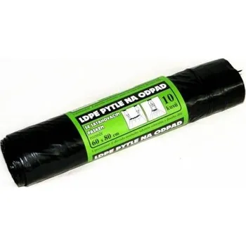 Pytle na odpadky Pytel na odpad 60x80 cm, zatahovací, 60 l, 40 mic, 10 ks