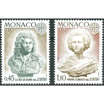 Poštovní známka (1974) MiNr. 1114 - 1115 ** - Monako - Europa: sochy