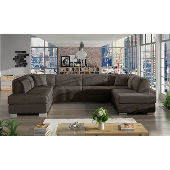 Sedací souprava Rozkládací sedačka DARCO U II sv.hnědá