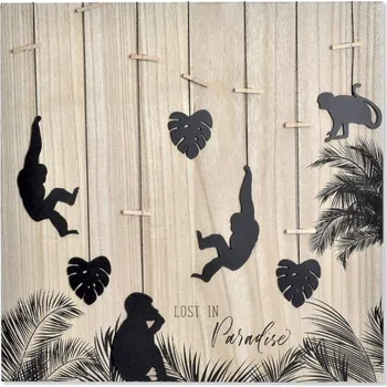 Rám na obraz Obrázek "PARADISE" kolíčky na foto 40x40