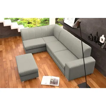 Sedací souprava Rozkládací rohová sedačka MINISTER krémová