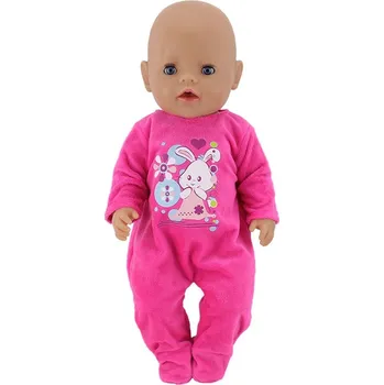 Overaly na Baby Born panenku Vzor: růžový overal