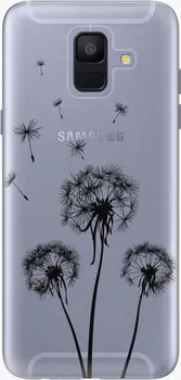 Pouzdro na mobilní telefon iSaprio Three Dandelions Black pro Samsung Galaxy A6