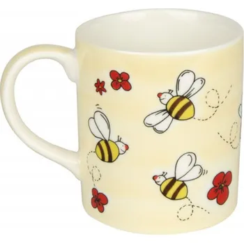 Keramický hrnek včelky a kytičky