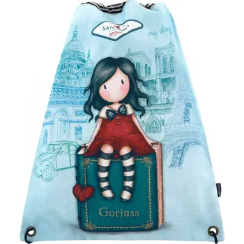 Peněženka Vak přes ramena - "My Story" od firmy SANTORO London Gorjuss (Gorjuss Cityscape - Drawstring Bag - "My Story" )