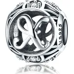 Elenys stříbrný přívěsek korálek písmeno X