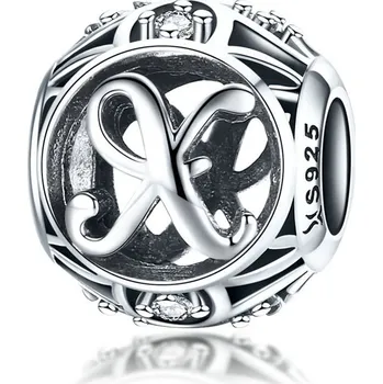 Přívěsek Elenys stříbrný přívěsek korálek písmeno X