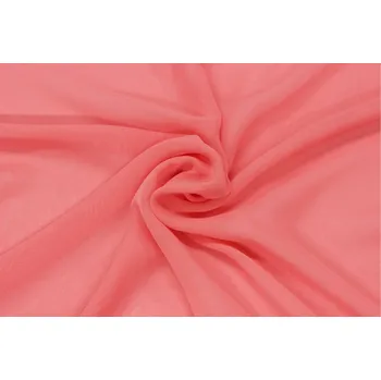 Šifon - Korálově růžový