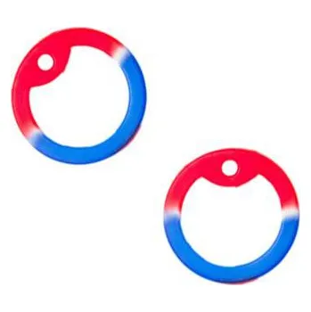 Vojenské psí známky Gumička (tlumítka) silikonová k U.S. DOG TAGS modrá/bílá/červená 1ks