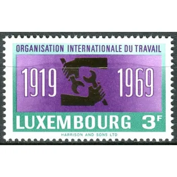 Poštovní známka (1969) MiNr. 792 - ** - Lucembursko - 50 let Mezinárodní organizace práce (ILO)
