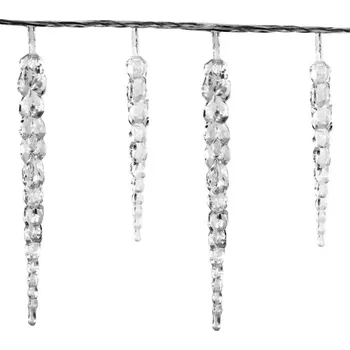 Vánoční světelný řetěz Voltronic M02042 řetěz rampouchy 40 LED studená bílá