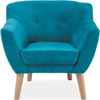 Křeslo MAMBA čalouněné křeslo Beks tyrkysová