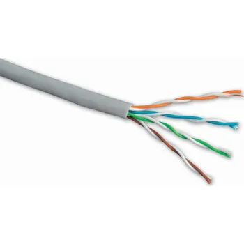 Kabel Solarix SXKD-5E-UTP-PVC Patch, UTP kat. 5e, 305m, šedý