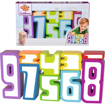 Hračka pro nejmenší Eichhorn Simba Dřevěné číslice