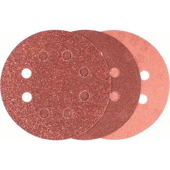 Brusný papír 6 dílná sada brusných papírů pro excentrické brusky 125 mm, zrnitost 60, 120, 240