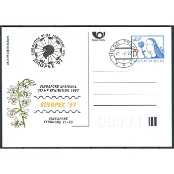 Poštovní známka Česká pošta (1997) CDV 14 O - P 21 + kaš. - Singpex 97