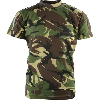 Chlapecké tričko KOMBAT UK Triko dětské maskovací DPM woodland Velká Británie Kombat 170g Velikost: 5-6 let