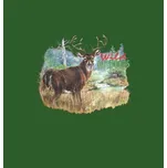 DIVJA Tričko (triko) potisk jelen č.348 Velikost: L