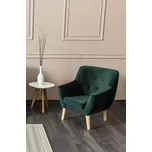 MAMBA křeslo Amber sametově zelená