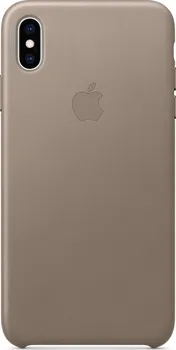 Pouzdro na mobilní telefon Apple Leather Case pro iPhone XS Max Taupe