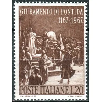 Poštovní známka (1967) MiNr. 1242 ** - Itálie - 800 let přísaha Pontida