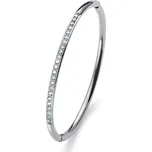 Náramek s krystaly Swarovski Oliver Weber Plain Steel