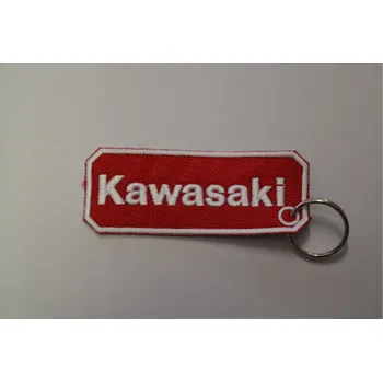 Přívěsek na klíče "klíčenka" Kawasaki, červeno-bílý