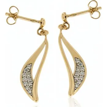 Náušnice Zlatnictví U Kostela Dámské visací náušnice se zirkony GE0470 294780328