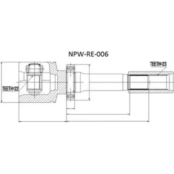 Poloosa kola NTY Kloub poloosy RENAULT LAGUNA I 1.8,2.0 93- Pravý