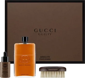Kosmetická sada Gucci Guilty Absolute Pour Homme M EDP 90 ml + olej na vousy 30 ml + kartáč na vousy