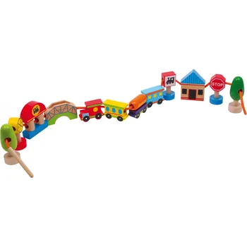 Dřevěná hračka Legler Návlékačka město
