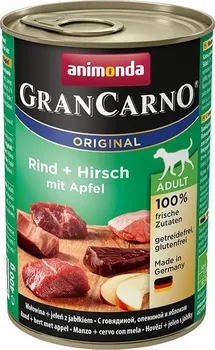 Krmivo pro psa Animonda GranCarno Adult hovězí/jelení maso s jablky 6 x 800 g