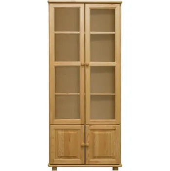 Knihovna ImportWorld Vitrína Laura - v190 x š80 x h42 cm (Barva dřeva: Borovice)