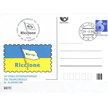 Poštovní známka Česká pošta (1998) CDV 32 O - P 35 - Riccione - razítko + kašet